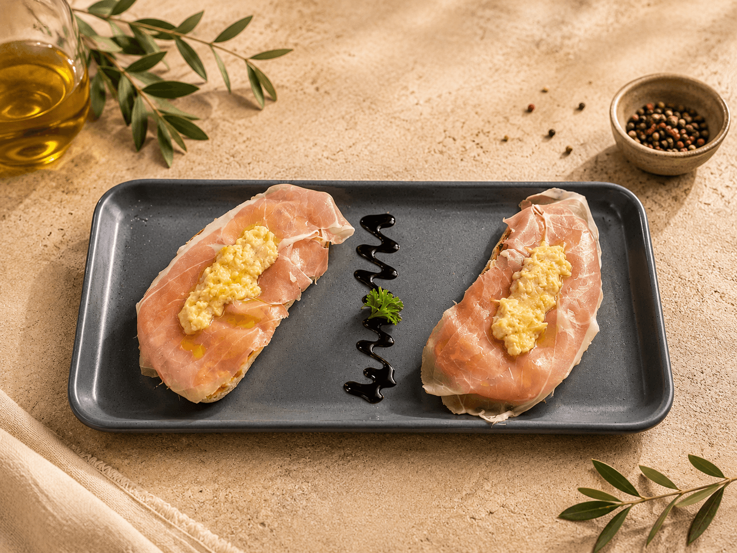 Bruschetta Prosciutto & Carciofi